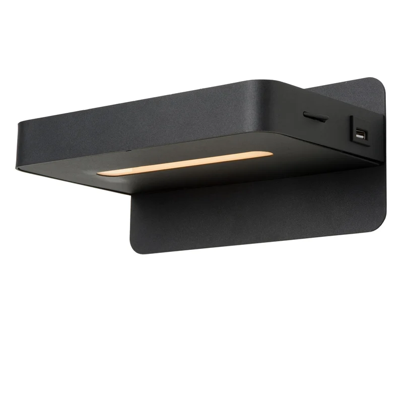 LED-Bettleuchte Atkin mit USB-Ladeanschluss 350lm Warmweiß