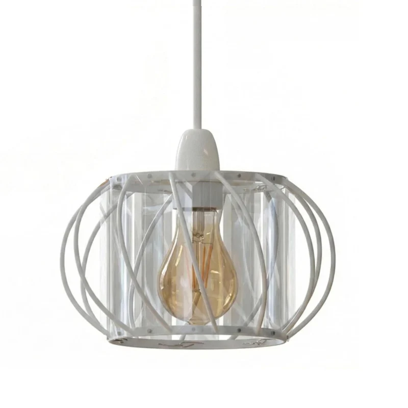 Kristall Glas Hänge Pendel Lampe Deckenleuchte~4024