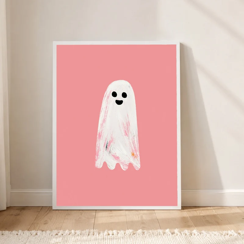 Freundliches Geist Aquarell Poster