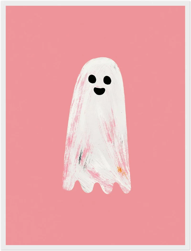 Freundliches Geist Aquarell Poster