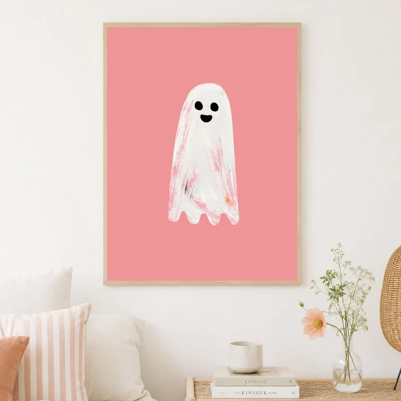 Freundliches Geist Aquarell Poster