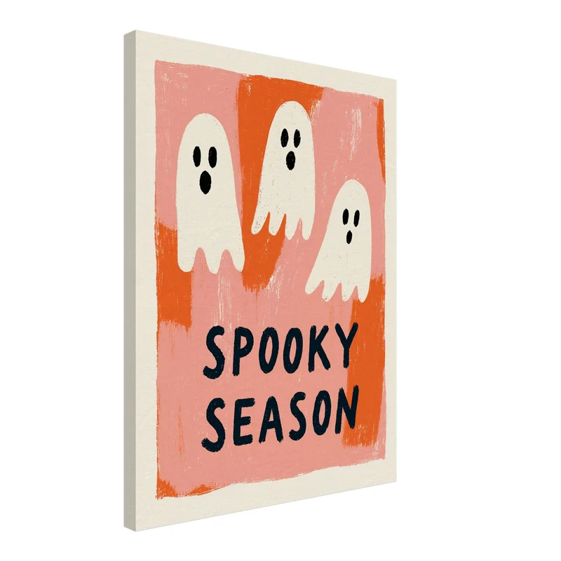 Drei Geister Spooky Season Leinwand
