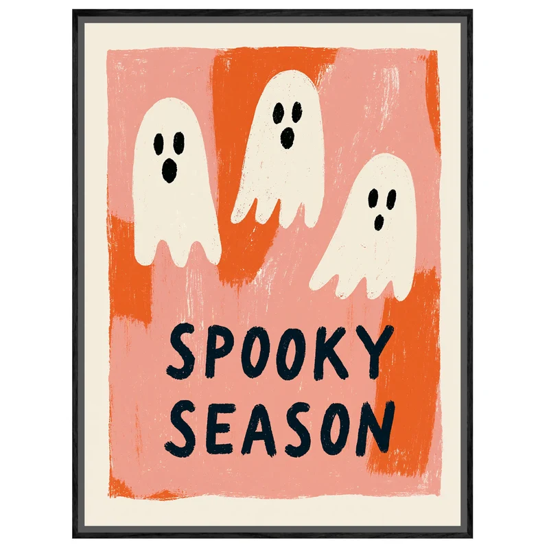 Drei Geister Spooky Season Leinwand