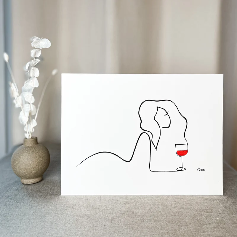 Frauen am Weinen 10er Set Rot