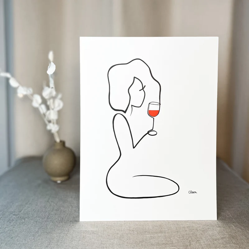 Frauen am Weinen 10er Set Rot