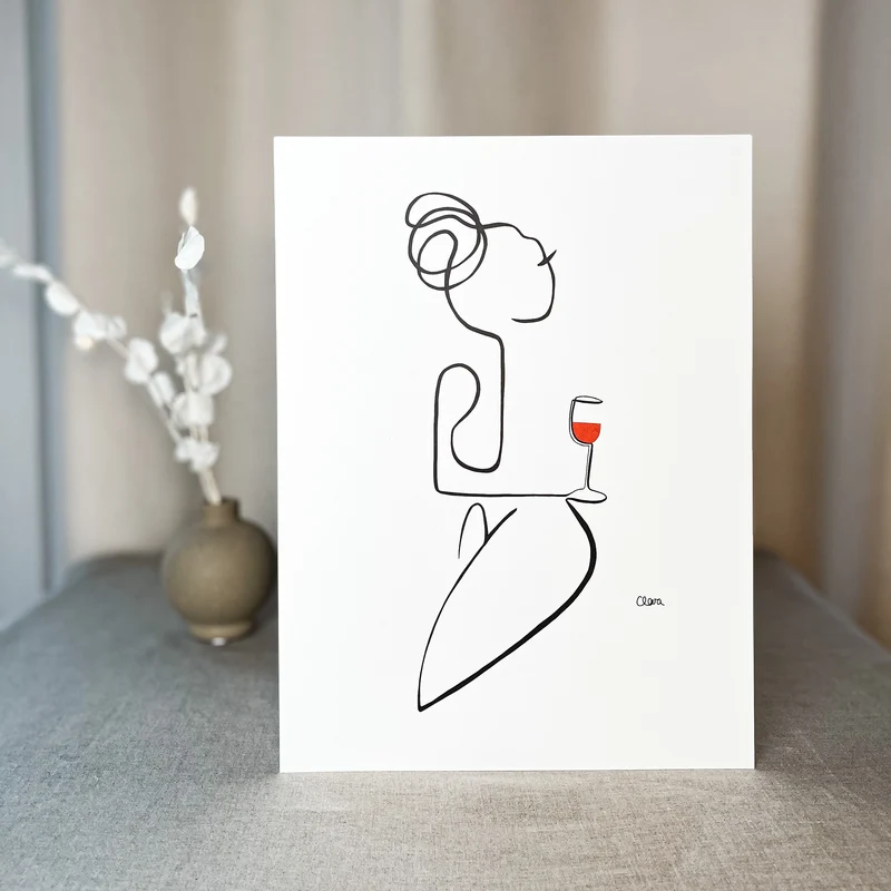 Frauen am Weinen 10er Set Rot