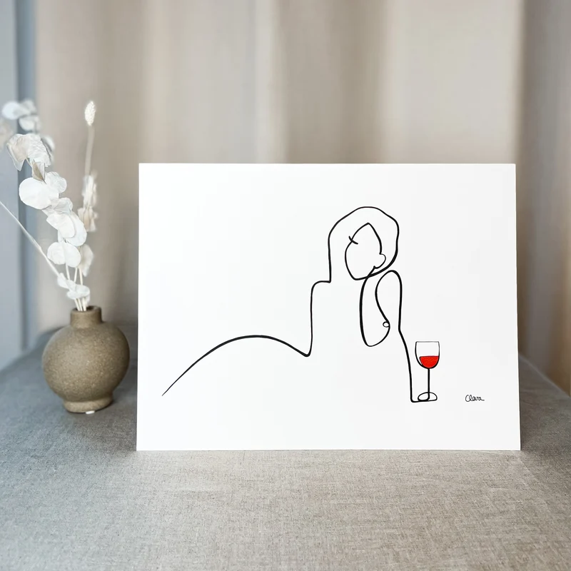 Frauen am Weinen 10er Set Rot