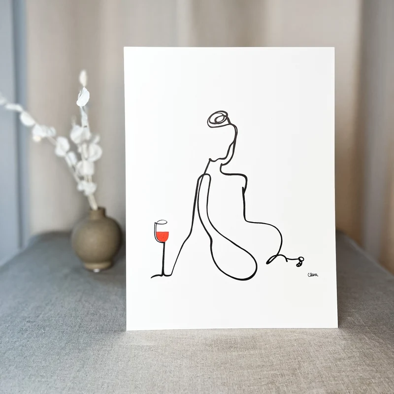 Frauen am Weinen 10er Set Rot