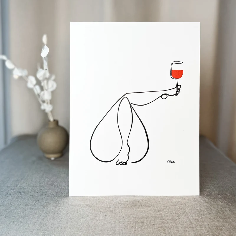 Frauen am Weinen 10er Set Rot