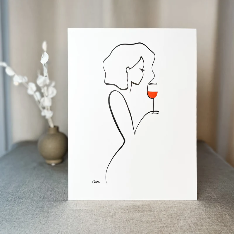 Frauen am Weinen 10er Set Rot