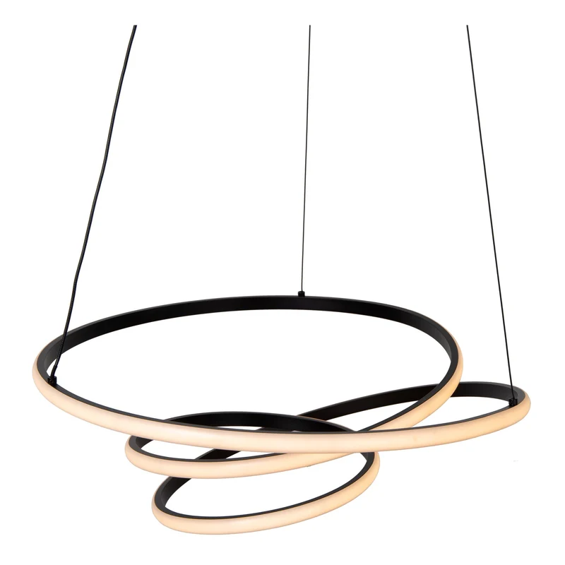 LED-Pendelleuchte Espiral dimmbar CCT höhenverstellbar Aluminium
