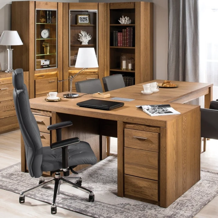 Schreibtisch aus rustikalem Eichenholz VELVET 37 | LoftStory