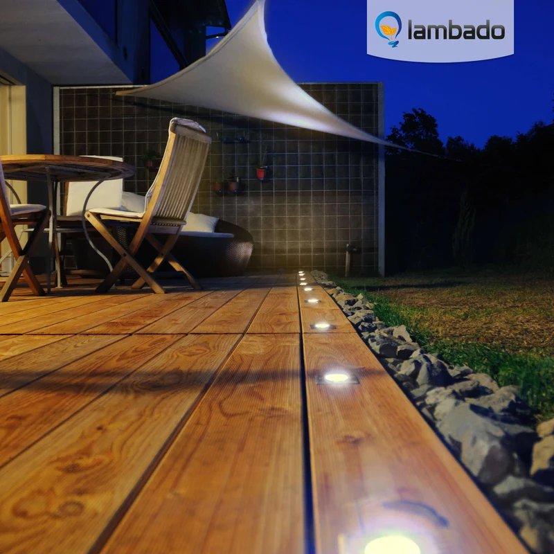 LED Bodeneinbaustrahler IP67 rund mit RGB Farbwechsel - Smart Home Alexa & Google