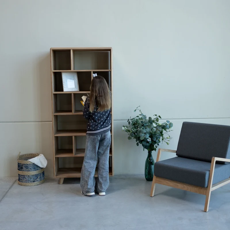 Massivholz-Bücherregal SWEDEN 1 | NordicStory