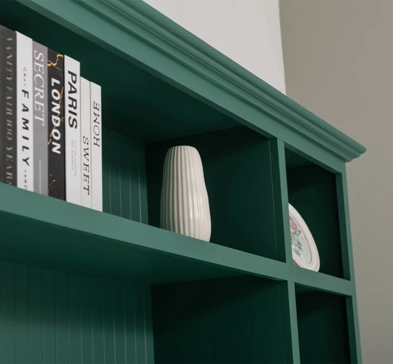 TV-Wand aus Massivholz mit 5 Türen im Landhausstil | 2-teilig
