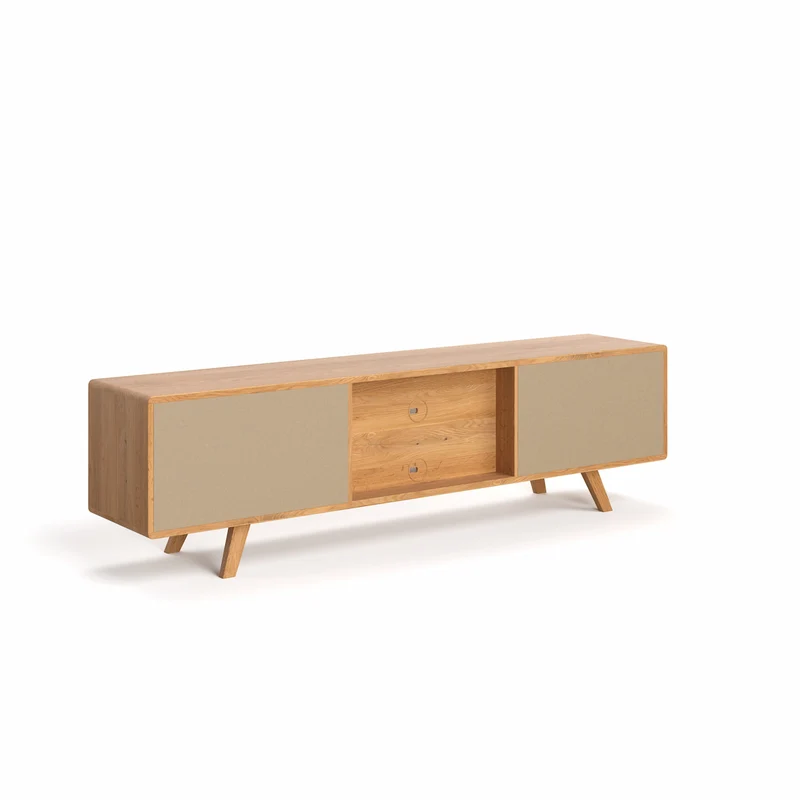 TV-Board aus massiver Eiche in vier Größen | Sideboard Vela mit Schubladen