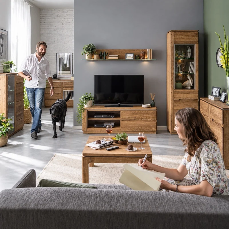 TV-Möbel aus Eichenholz MONTENEGRO 24 | LoftStory