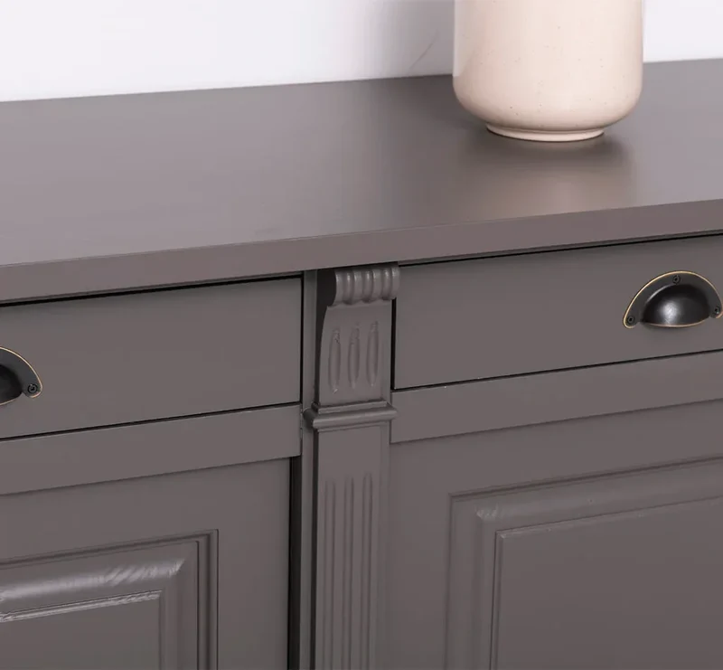 Landhaus Sideboard aus Massivholz im Landhausstil mit 3 Schubladen und Türen