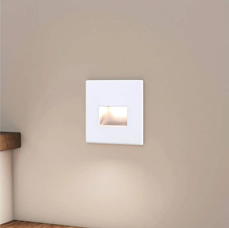Wandeinbauleuchte - LED Treppenbeleuchtung Cut in Weiß - 230V 1,5W CCT
