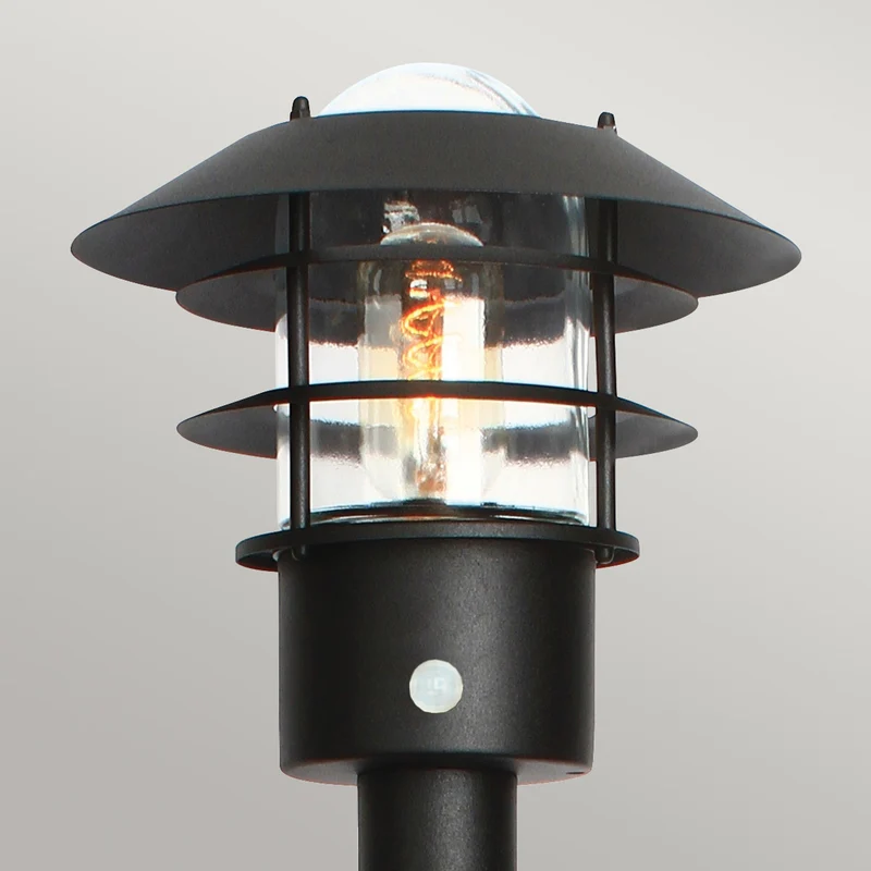 Pollerleuchte Helsingor 1-flammig PIR IP44 Schwarz 100cm