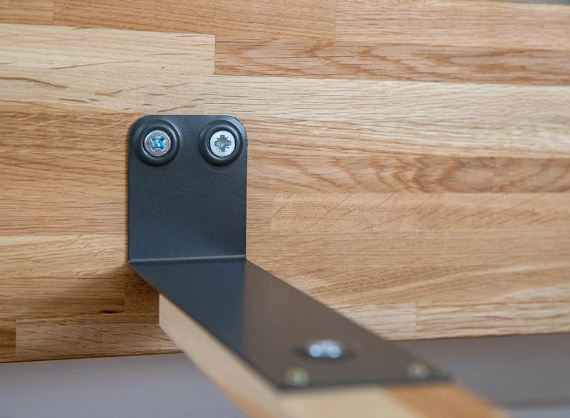 Modernes Bett aus massiver Eiche | Doppelbett Toretta