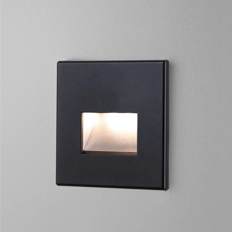 Wandeinbauleuchte - LED Treppenbeleuchtung Cut in Schwarz - 230V 1,5W CCT