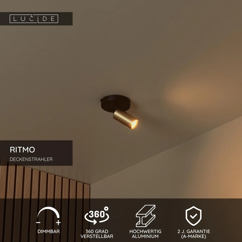 Deckenspot Ritmo 1-flammig ausrichtbar