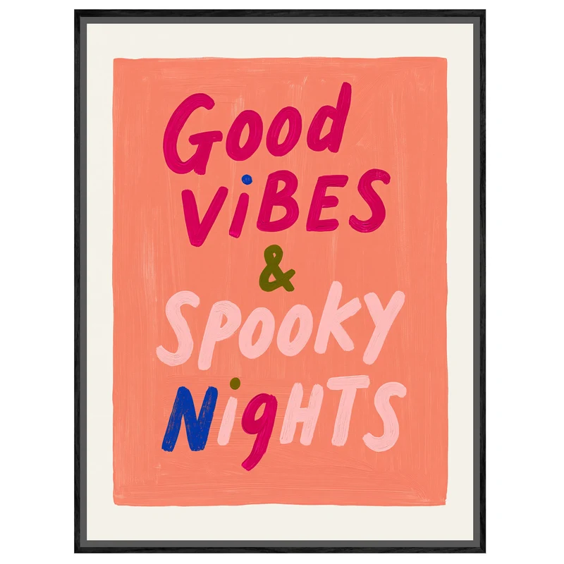 Gute Vibes Spooky Nights Leinwand
