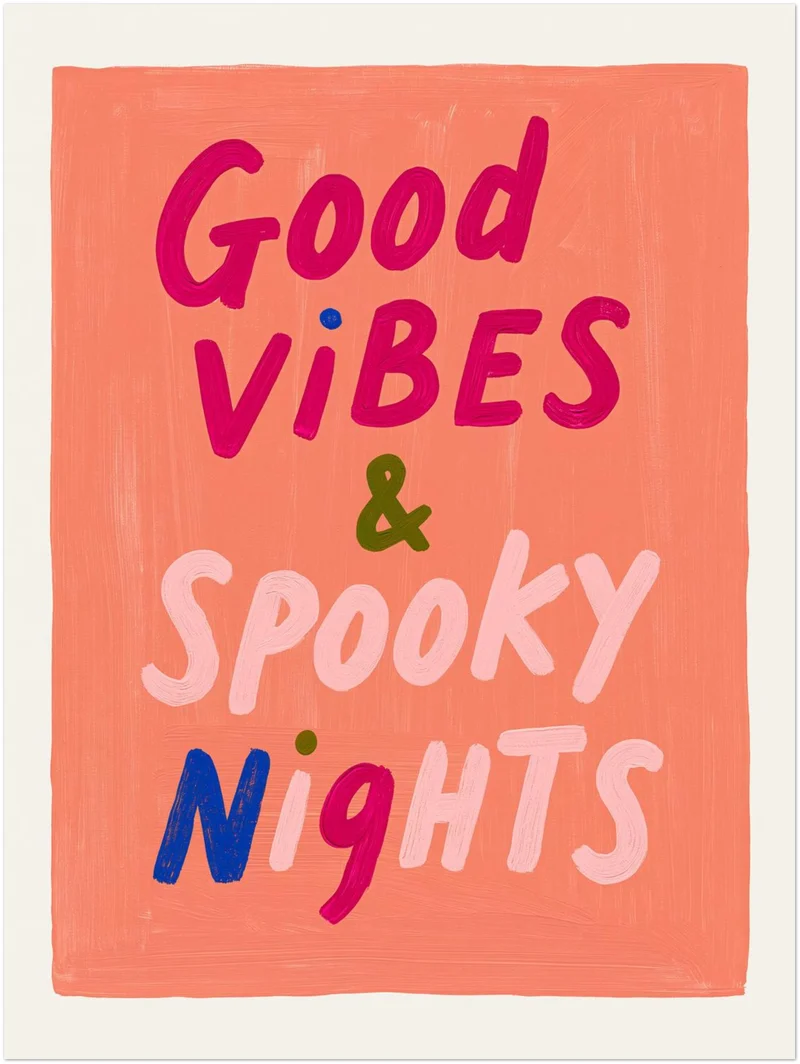 Gute Vibes Spooky Nights Poster