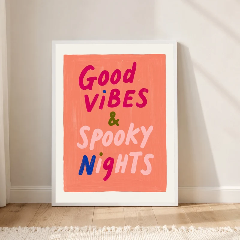 Gute Vibes Spooky Nights Poster