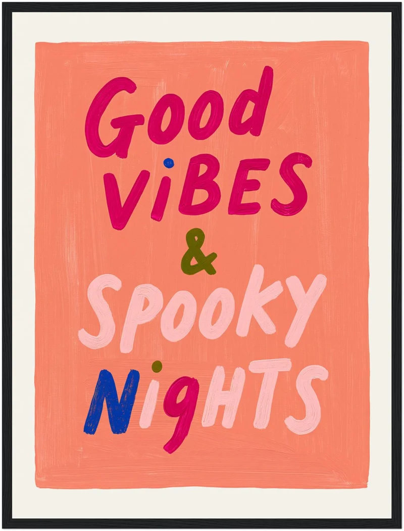 Gute Vibes Spooky Nights Poster