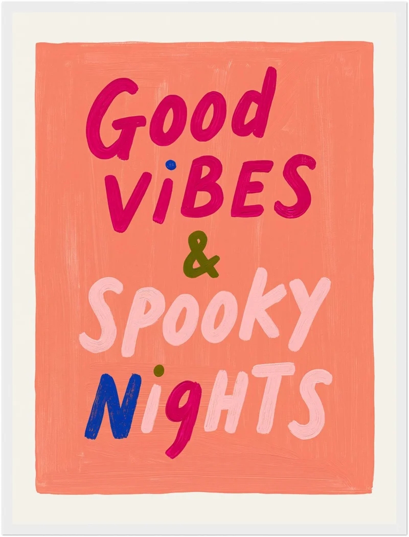 Gute Vibes Spooky Nights Poster