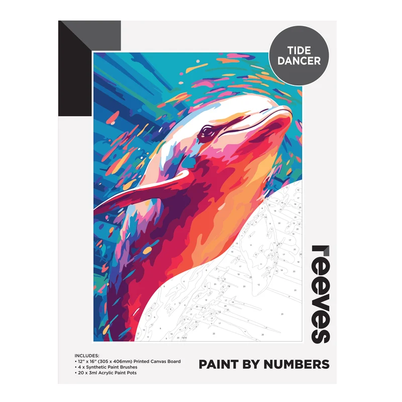 Reeves Paint by Numbers 12x16 inch - Tide Dancer