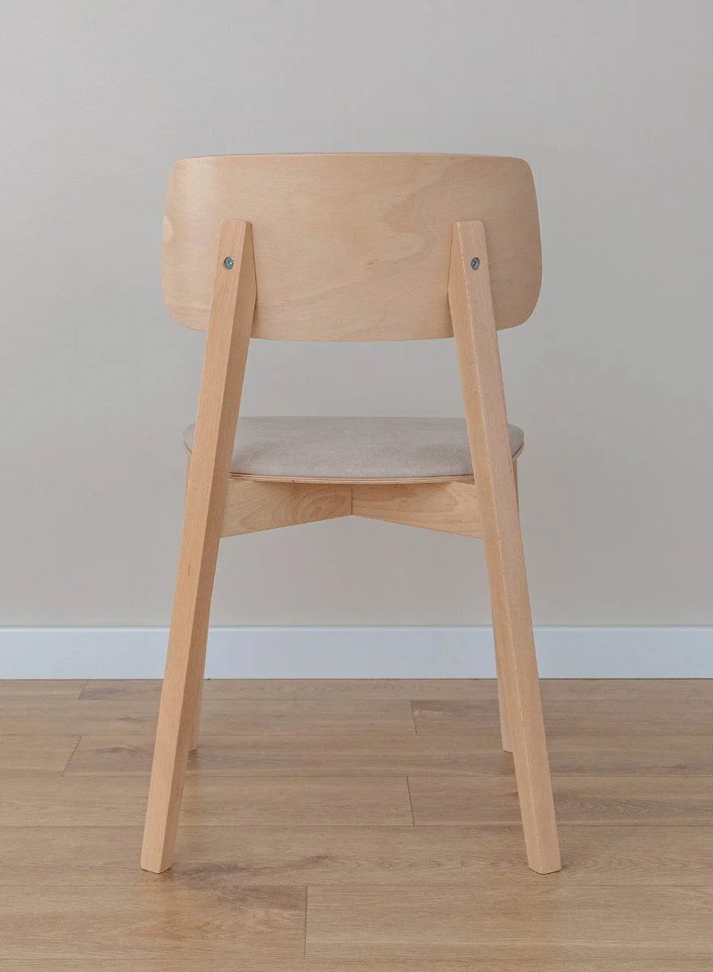 Esszimmerstuhl aus Massivholz | Minimalistischer Polsterstuhl Como