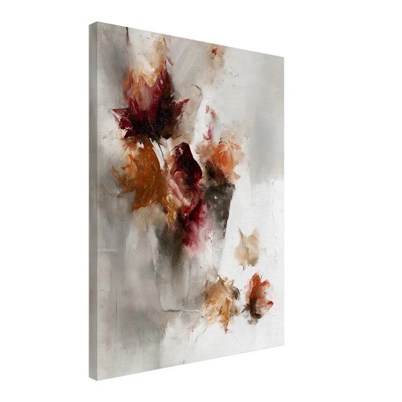 Herbstblumen Ölgemälde Leinwand
