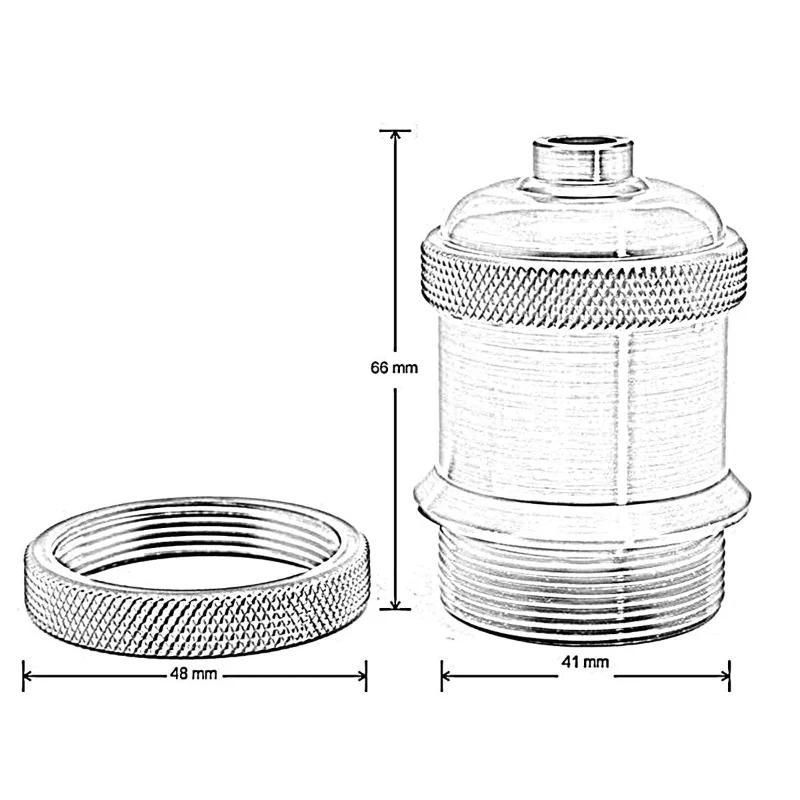 Pendelleuchte E27 Messing Gelb mit Schwarz 2m Kabel Halter ~3988