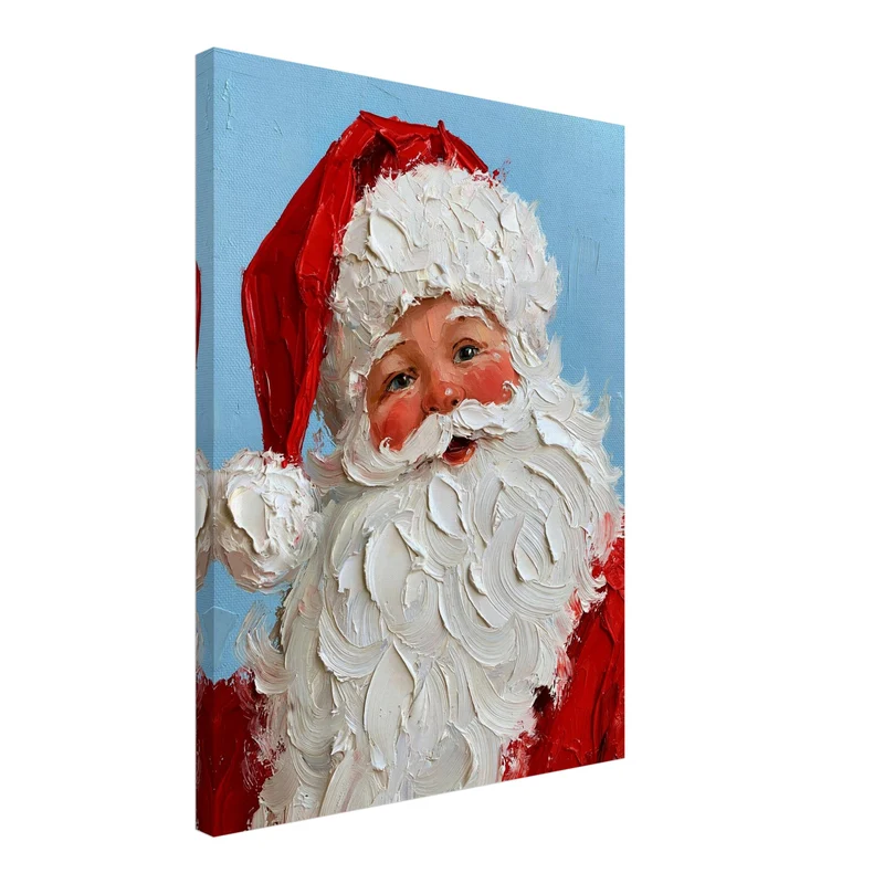 Weihnachten Leinwand Set – Retro Nostalgie (2er)