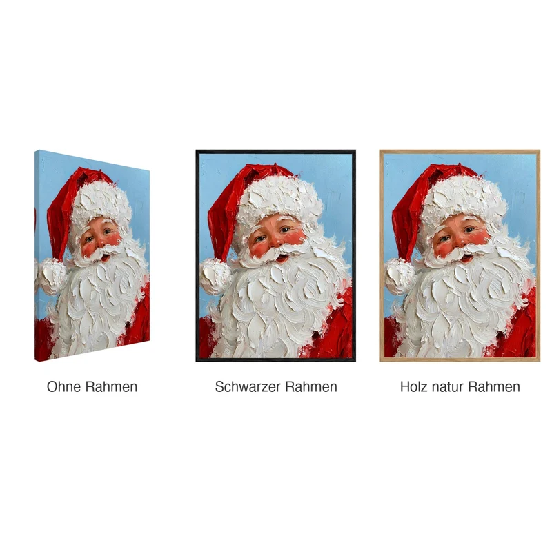 Weihnachten Leinwand Set – Retro Nostalgie (2er)