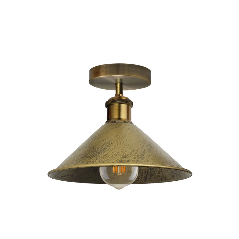 Unterputz Deckenleuchte – Vintage Trichter Deckenlampe Küche | Ø22cm | E27 ~3927