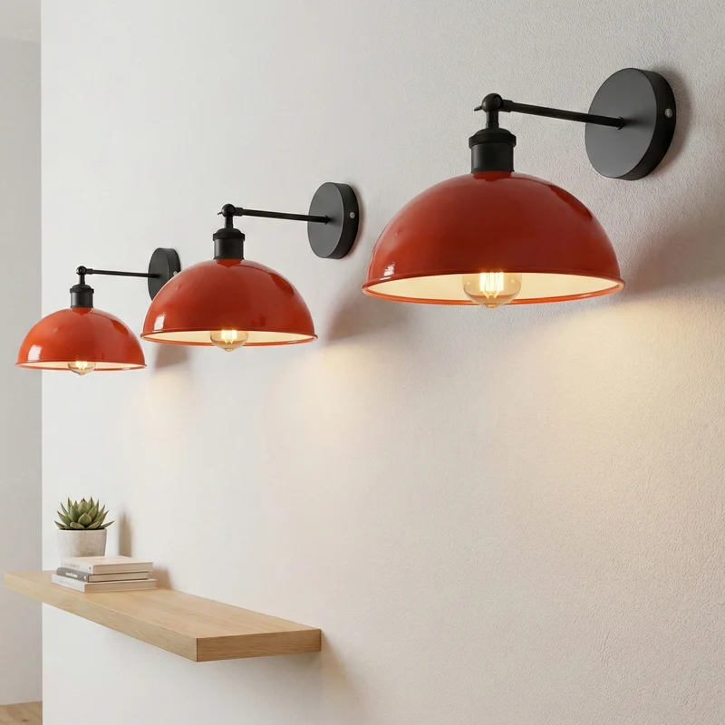 Gelenk Wandleuchte Schwarz – Industrie Loft Nachttisch Leselampe | Ø21cm | E27 ~3924