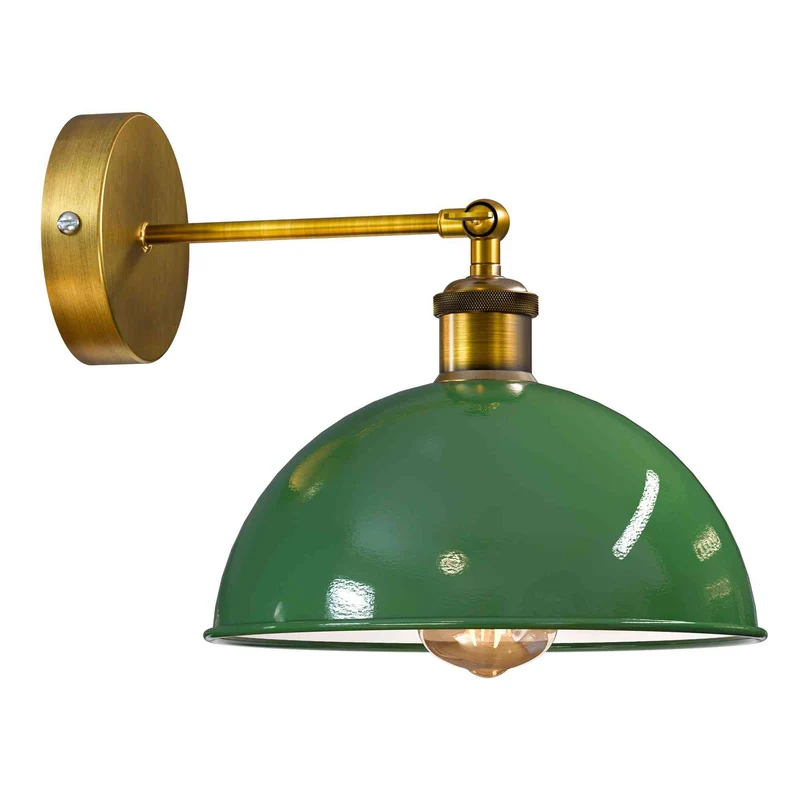 Bauhaus Wandleuchte – Vintage Gelenk Wandlampe Industrial | Ø 21cm | E27 ~3923