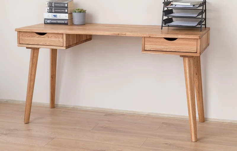 Savona Wildeiche Schreibtisch Savona II – 137,5 cm für Effizientes Arbeiten