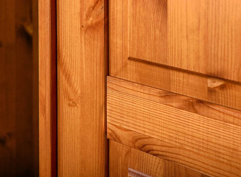 Riesen Landhaus Kleiderschrank Toskania aus Massivholz gebeizt
