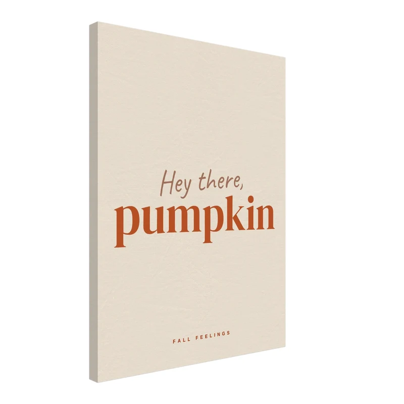 Hey there Pumpkin Leinwand Set – Herbst Trio (3er)