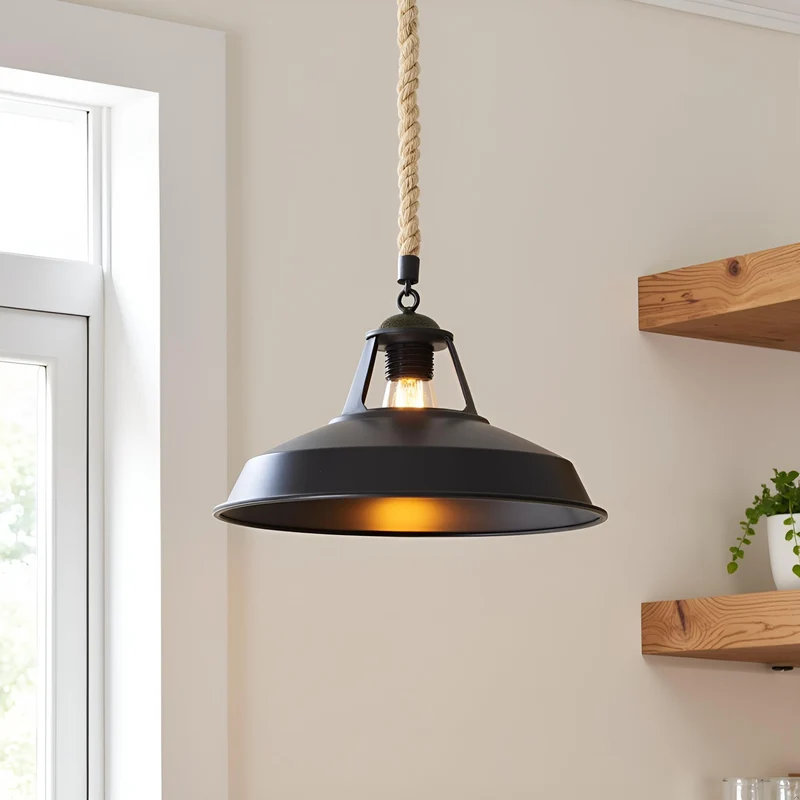 Maritime Seil-Pendelleuchte Dezentral Esstisch E27 ~3885