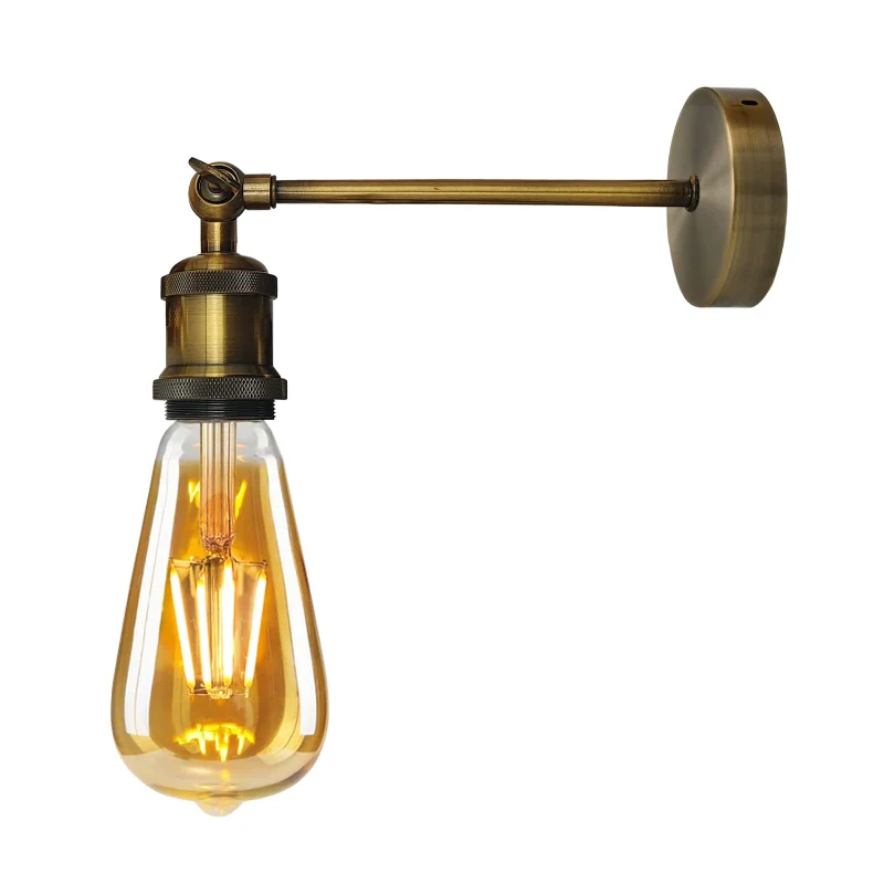 Vintage Wandleuchte E27 Wandlampe verstellbarem Arm ~3847