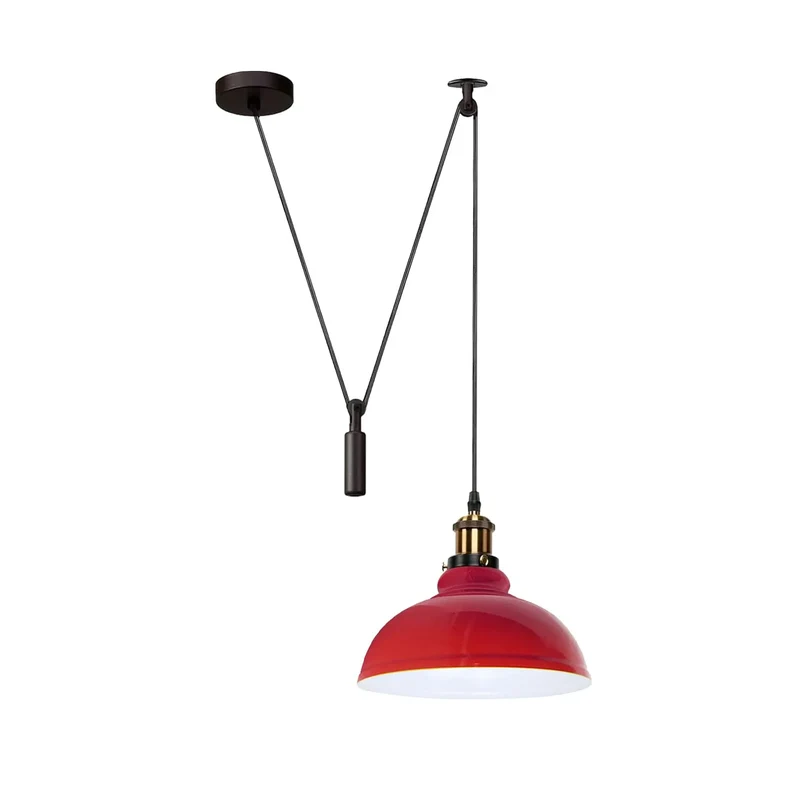 Industrial Flaschenzug Pendelleuchte 2m Hängelampe ~3867