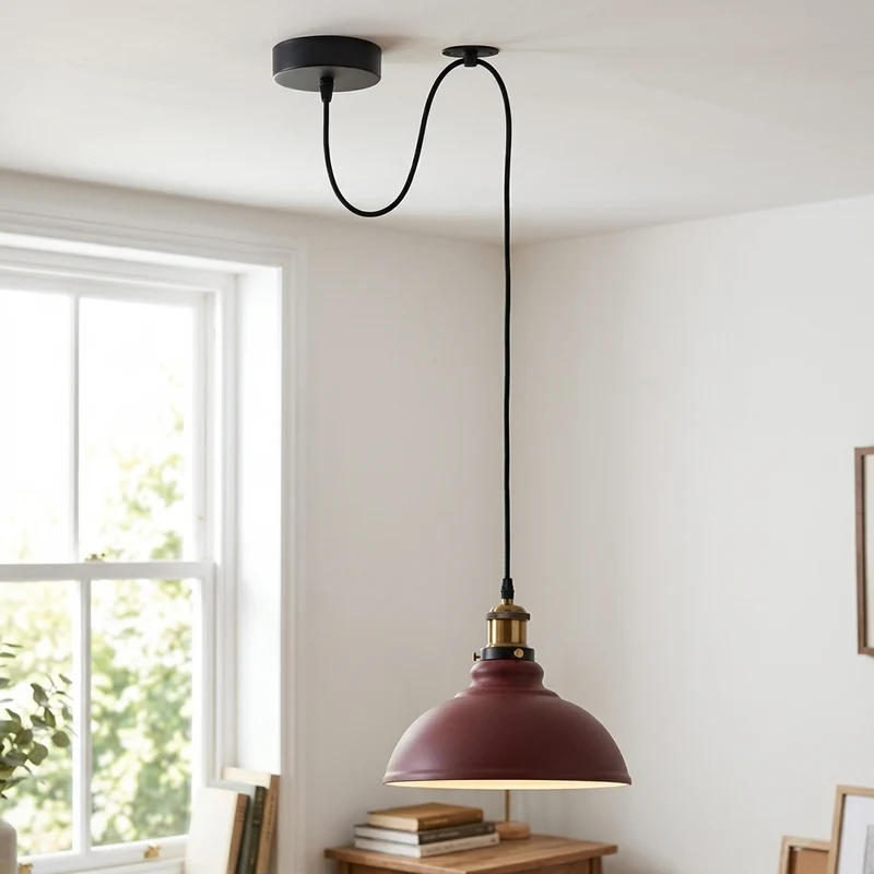 Affenschaukel Pendelleuchte – Dezentrale Hängelampe Loft | Ø 29cm | E27 ~3864