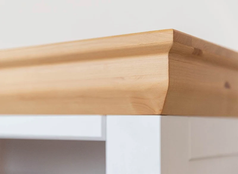 Kleines TV-Board aus Massivholz | Lowboard Marone Elite mit zwei Schubladen