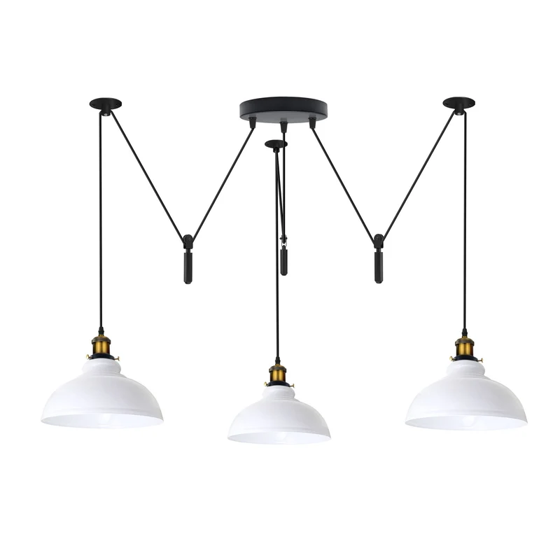 Skulpturale Pendelleuchte – Dezentrale Vintage Hängelampe Loft | Ø 29cm | E27 ~3723